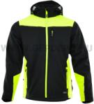 SARA Comfort Plus softshell kabát, fekete/láthatósági sárga - XL (1-13-620-25-27-XL)