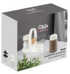 LUXPLASTIC IRIS C-00467 Drop üveg fűszerszóró szett tartóval, 2 darabos 2*100ml, dobozos, fekete vagy elfántcsont színű (C-00467) (C-00467)