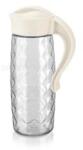 LUXPLASTIC IRIS C-00315 Domi Crystal üvegkancsó 1.600ml, fekete vagy elfántcsont színű (C-00315) (C-00315)