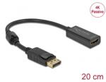 Delock 63559 DisplayPort 1.2 apa - HDMI 4K anya passzív fekete adapter (63559)