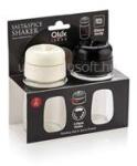 LUXPLASTIC IRIS C-00201 Star üveg fűszerszóró szett 2 darabos 2*200ml, fekete vagy elefántcsont színű (C-00201) (C-00201)