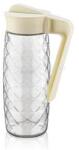 LUXPLASTIC IRIS C-00245 Karefe Crystal üvegkancsó 1.600ml, fekete vagy elfántcsont színű (C-00245) (C-00245)