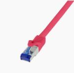 LogiLink Patch kábel Ultraflex Cat. 6A S/FTP 5m piros (C6A074S)