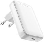 FIXED Slim GaN USB-C kimenet + PD támogatás, 30 W, fehér (FIXCG30S-C-WH)