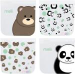 Melii Panda és Medve újrafelhasználható uzsonnás tasakok, 4 db