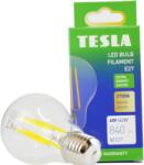 TESLA Tesla Filament A class, E27, 4W, 840lm, 2700K meleg fehér, 360°, átlátszó, 230V, 25000 óra (BL270427-A1) - alza