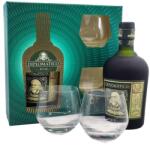 Diplomático Exclusiva rum 2 db Old Fashioned pohárral Új Design DRS (0, 7L / 40%) - whiskynet