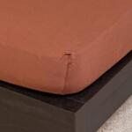  NATURTEX gumis jersey lepedő - barna - 100x200 cm