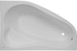 Belform Cadă pe colţ asimetrică Belform Mistika 100x150x44 cm colț stânga acril alb 27CB0022 (27CB0022)