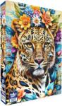 Black Sea Puzzle Black Sea din 500 piese - Printre flori: Leopard (BS82444) Puzzle
