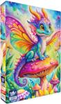 Black Sea Puzzle Black Sea din 1000 piese - Un mic dragon în regatul ciuperci (BS82434) Puzzle