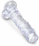 Pipedream - King Cock Dildo Clasic Cu Ventuza King Cock, Transparent, 20 Cm Dildo