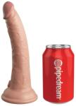 Pipedream - King Cock Elite Dildo Clasic Cu Ventuza Dual Density Silicone Cock, Natural, 17.5 Cm Dildo