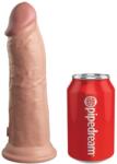 Pipedream - King Cock Elite Dildo Clasic Cu Ventuza Dual Density Silicone Cock, Natural, 20 Cm Dildo