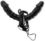 Pipedream - Fetish Fantasy Series Strap-on Cu Vibratii Double Delight, Negru
