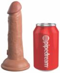 Pipedream - King Cock Elite Dildo Clasic Cu Ventuza Dual Density Silicone Cock, Bronz, 15 Cm Dildo