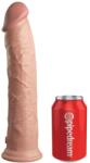 Pipedream - King Cock Elite Dildo Clasic Cu Ventuza Dual Density Silicone Cock, Natural, 28 Cm Dildo