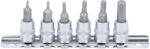 BGS technic Rátűzőkulcs - crowa+bit készlet 1/4" imbusz 1.5-6 mm 6 db-os BGS (9-5151)