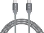 Nevox USB-C Apa - USB 2.0-C Apa Adat- és Töltőkábel - 2 m, Ezüst (1654)