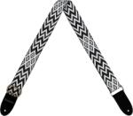 Cascha CUS-JW1 Jacquard Ethnic Black & White Curea pentru ukulele