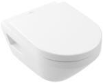 Villeroy & Boch Architectura Gyűrű nélküli mélyöblítésű fali WC, TwistFlush, kerek, hátsós, Fehér Alpin 5684C001 (5684C001)