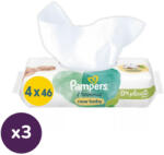 Pampers Harmonie New Baby Plastic Free műanyagmentes nedves törlőkendő (3x4x46 db)