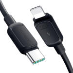 JOYROOM USB-C - Lightning Multi-Color Kábel - 1.2m 20W - Fekete (S-CL020A111B)