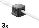 Joyroom Mágneses Kábelrendező x 3 db - Fekete (JR-ZS368)