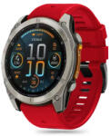 Tech-Protect Silicone Line szíj Garmin Fenix 5 / 6 / 6 Pro / 7 / 8 47mm / E, red