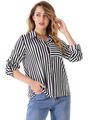 La Modeuse Ingek / Blúzok 70698_P165319 Fekete EU XXL