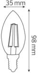 Horozk Electrik Bec Filament Led 6w 4200k E14 220-240v Filament Candle-6 Horoz 001-013-0006-030 (0led-001-013-0006-030)