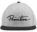 Primitive Baseball sapkák Cap nuevo script snapback Szürke Egy méret