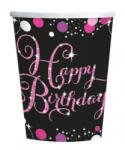 Amscan Happy Birthday papír pohár 8 db-os 250 ml DPA990057366 (DPA990057366)
