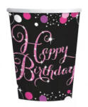 Amscan Happy Birthday papír pohár 8 db-os 250 ml (DPA990057366)