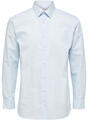SELECTED Hosszú ujjú ingek SLHREGETHAN SHIRT LS CLASSIC B NOOS 16086754 Kék EU L