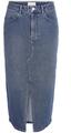 Noisy May Szoknyák Noos Kath Midi Skirt - Medium Blue Denim Kék EU S