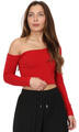 La Modeuse Blúzok 70636_P165080 Piros EU L