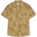 Rvlt Revolution Hosszú ujjú ingek Terry Cuban 3101 Shirt - Khaki Citromsárga EU S