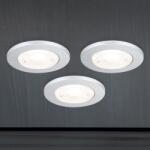 Orion Set de 3 Spoturi LED incastrabile tavan ARTIST D-4, 4cm argintiu (Str 10-491 silber/EBL 3er OR)