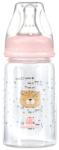 KikkaBoo Бебешко стъклено шише Kikkaboo - Savanna, 120 ml, Pink (31302020115)