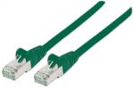 Manhattan Network Patch Cable - Cat6A - 3m - Green - Copper - S/FTP - LSOH / LSZH - PVC - RJ45 - Gold Plated Contacts - Snagless - Booted - Lifetime Warranty - Polybag - 3 m - Cat6a - S/FTP (S-STP) - RJ-45 - RJ