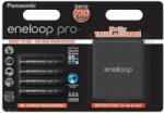 Panasonic Eneloop Pro 1.2V AAA 930mAh akku 4db + elemtartó (BK-4HCDEC4BE) (BK-4HCDEC4BE) - aqua