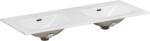 Comad Sky lavoar 120x46 cm dreptunghiular de blat-dublă alb luciu SKY 120D/DP-8099 (SKY120DDP8099)