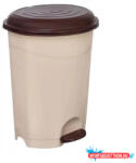  Szemetes kuka pedálos műanyag 12 literes barna UP126B (58550)