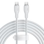 Baseus Cablu de date Baseus P10355702221-01, USB-C male - USB-C male, 2m, White (P10355702221-01)