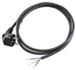 ANCO 0489 H05VV-F 10A 250V 3x1.0 mm2 3m fekete szerelhető MT flexo kábel dugvillával (0489) - officedepot