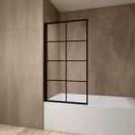 Rune Paravan de cada negru model patrate Rune Borr 70x150 cm (5940541331735)