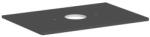 Hansgrohe Xelu Q Középre fúrt 780/550-es laminált pultlap Xuniva mosdóhoz csapfurat nélkül, matt szürke gyémánt 54113910 (54113910)