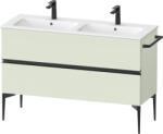 Duravit Sivida szekrény 128x47.7x59.1 cm mosdókagyló alá akasztható fekete-zöld SV46470BDHH0000