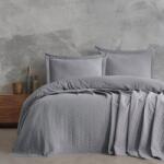 Saheser® Cuvertura bumbac + 2 fete perna 240x260cm, Saheser Home, Orella Gri